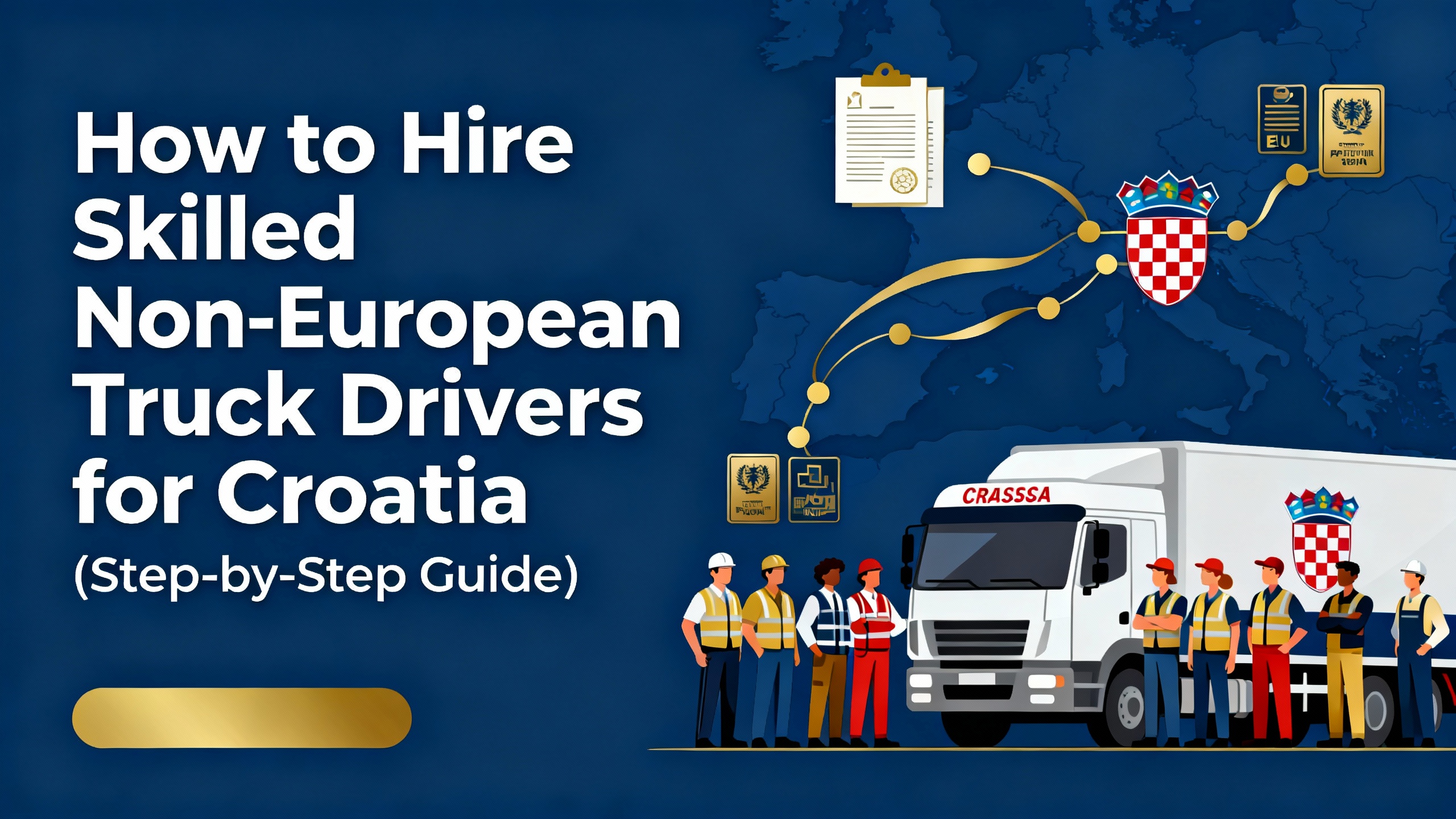 How to Hire Skilled Non-European Truck Drivers for Croatia (Step-by-Step Guide)