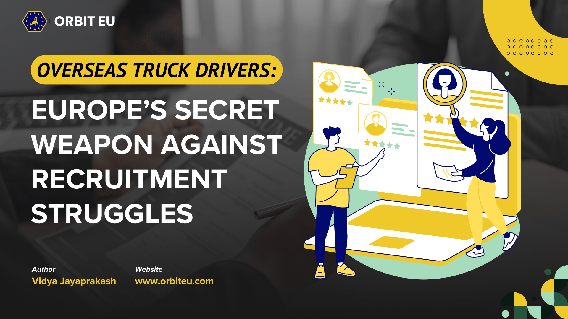 Overseas Truck Drivers for Europe