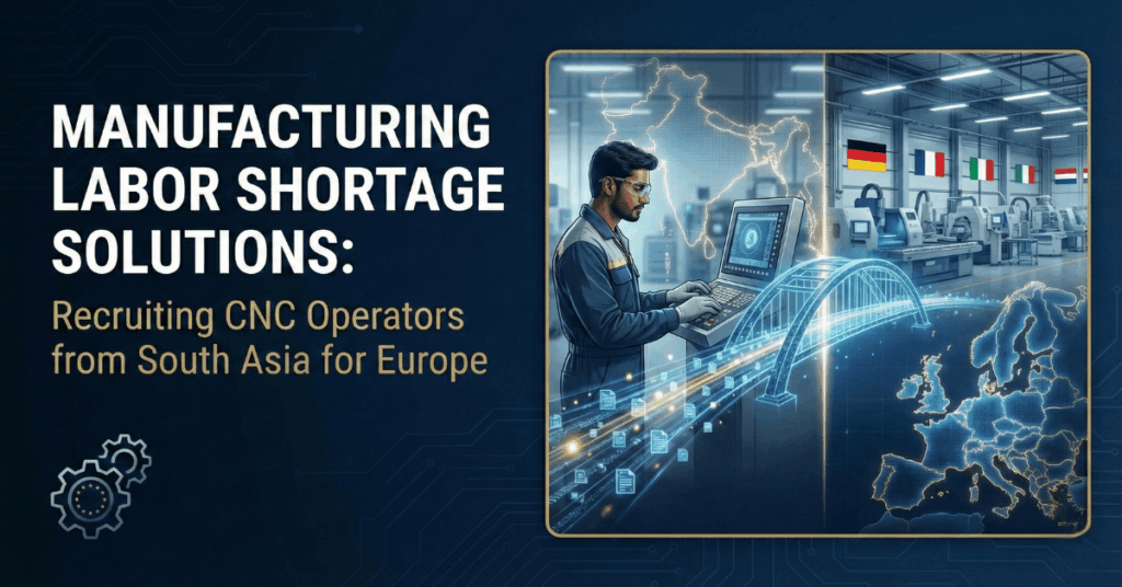 Manufacturing Labor Shortage Solutions: Recruiting CNC Operators from South Asia for Europe